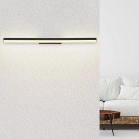Aplica LED de perete moderna SALLO negru