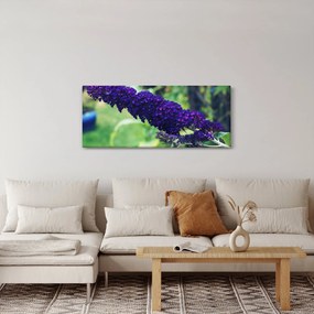 Tablou cu floare albastră (120x50 cm)