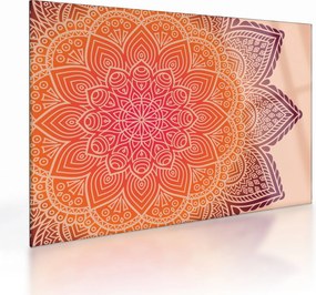 Tablou pe sticlă - Mandala artă (70x50 cm)