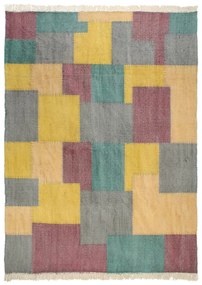 Covor kilim tesut manual, multicolor, 200 x 290 cm, bumbac 200 x 290 cm