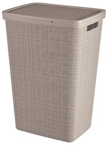 Coș de rufe taupe din plastic 58 l Jute – Curver
