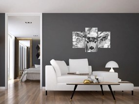 Tablou - Cerb în timpul iernii (90x60 cm)
