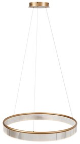 Lampa suspendată modernă alamă 78cm incl. LED cu 3 trepte de intensitate luminoasă - Anello Chandelier