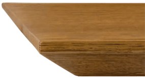 MASA FONTY -  LEMN MASIV PICIOR METALIC - 180 cm / 90 cm / 77 cm - STEJAR AURIU
