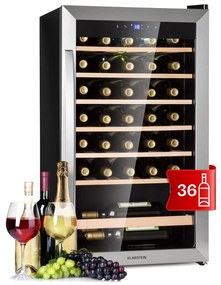 Vinamour 32 Uno, frigider pentru vin, 1 zonă, 95 l / 36 sticle, 4-18 °C, control tactil