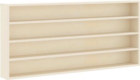 vidaXL Dulap de afișare pe perete Bej 80 x 8,5 x 36 cm Lemn compozit