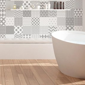 Set 60 autocolante Ambiance Cardiff, 15 x 15 cm