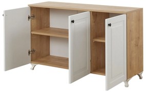 Comodă Tuvantille 11 (Stejar safir + nuc). 1127521