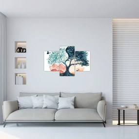 Tablou – Arbore acvarelă plin de viață (90x60 cm)