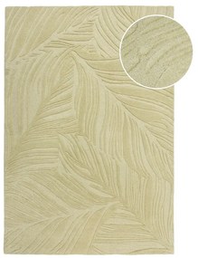 Covor verde din lână 200x290 cm Lino Leaf – Flair Rugs