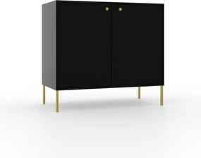 Comodă cu doua usi, 84x41x74cm, Tili System, ADRK Furniture (Culoare: Eucalipt / Eucalipt)