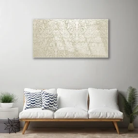 Tablou pe sticla Abstract Art White