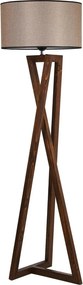 Lampadar 534LUN2157, nuc/bej, lemn/material textil, 45x166 cm