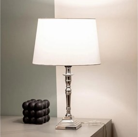 BRILAGI - Lampă de masă CERIA 1xE27/60W/230V Ø 30 cm argintie/albă