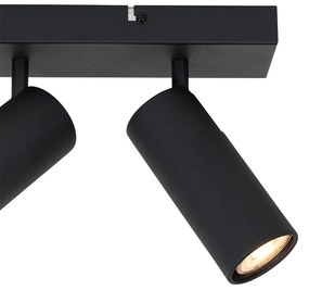 Plafonieră modernă cu spoturi negre reglabile cu 4 lumini - Renna