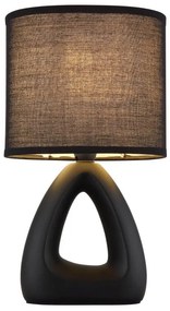 Lampa de masa ceramica neagra TRIANGLE