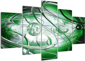 Tabloul abstract verde (150x105 cm)