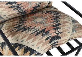 Fotoliu cu imprimeu Kilim si perne detasabile, Alzira