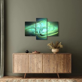 Tabloul cu abstracție verde (90x60 cm)