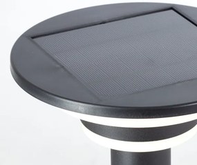 Lampă LED solară cu senzor Brilliant GARVINA LED/3W/3,7V 85 cm IP44 negru