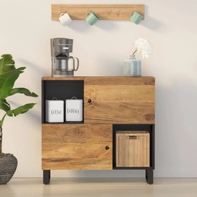 352924 vidaXL Servantă cu 2 uși, 80x33x75 cm, lemn masiv de mango