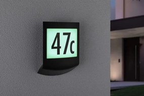 Paulmann 94513 - RGBW LED/8,2W IP44, placă iluminată reglabilă pentru număr de casă PADEA 230V