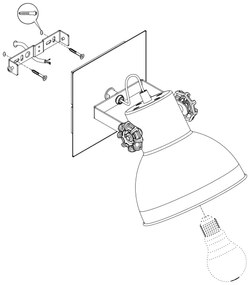 Aplică BARNSTAPLE 2 1xE27/28W/230V Eglo 43431