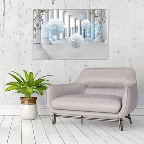 Tablou abstract în stil antic (90x60 cm)