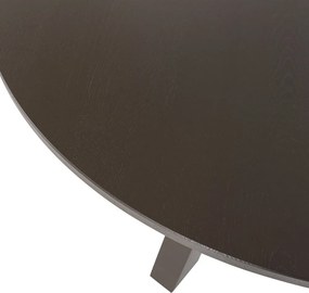 Masă de dining rotundă din lemn de stejar ø 129 cm Rhonda – WOOOD