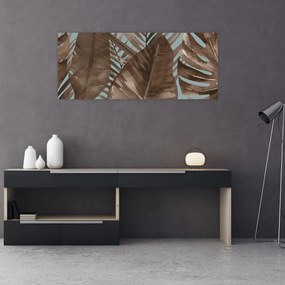 Tablou - Frunze de palmier acvarel (120x50 cm)