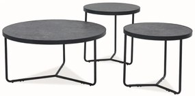 Set masute de cafea Culoare Gri, DEMETER