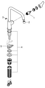 GROHE 30630000 - Baterie pentru chiuvetă START, 311 mm, crom lucios
