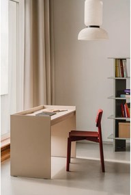 Scaun de dining roșu stivuibil Wem – noo.ma