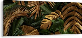 Tablou - Frunze aurii (120x50 cm)