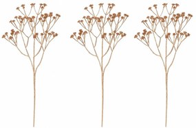 Set de ramuri de Gypsophila cu flori, 3 bucăți,auriu, 63 cm