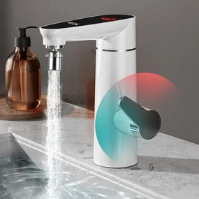 Instant de apă caldă cu afișaj LED 3000W/230V IPX4 alb