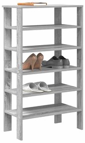 vidaXL Pantofar, gri sonoma, 61x32x105 cm, lemn compozit