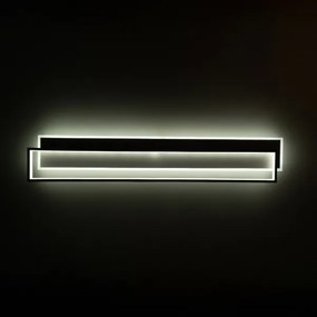 Brilagi - Plafonieră LED dimabilă OUTLINE LED/90W/230V 18x100 cm alb/negru +telecomandă