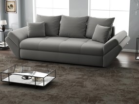 Canapea extensibilă dumonde cu ladă de depozitare si sezut confortabil din spuma high-density, Loana Royal Grey 250x100 cm