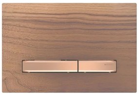 Clapeta de actionare pentru 2 volume de spalare, nuc american roz auriu Nuc american detalii rose/gold