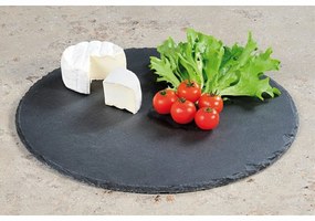 Kesper 38112 Tava de servire din ardezie, diametru35,5 cm