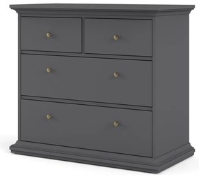 Comodă gri joasă 96x87 cm Paris – Tvilum