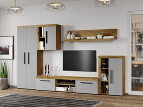 Set Mobila Living Odell Flagstaff Oak/Gri C10