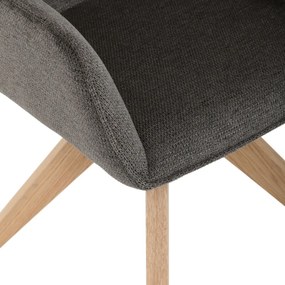 Scaun de sufragerie DCH-C2148 GREY2 cu materialimpermeabil