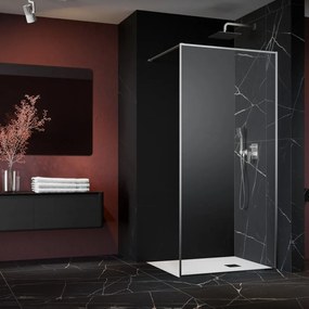 Paravan de dus tip Walk-in Radaway Modo F II nichel periat-transparent 100 cm sticla securizata 8 mm