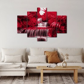 Tablou - Cascade indoneziene în roșu (150x105 cm)