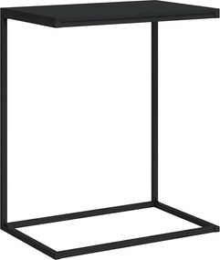 vidaXL Masă laterală, negru, 55x35x66 cm, lemn compozit