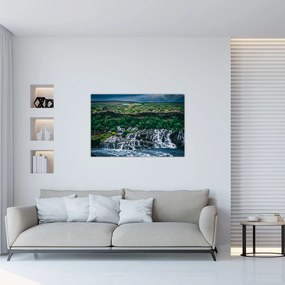 Tablou cu cascade în natură (90x60 cm)