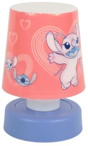 Lampa de veghe LED pentru copii LILO & STITCH 11 cm roz