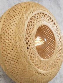 Aplica eco din bambus Palawan natur, 40x15cm